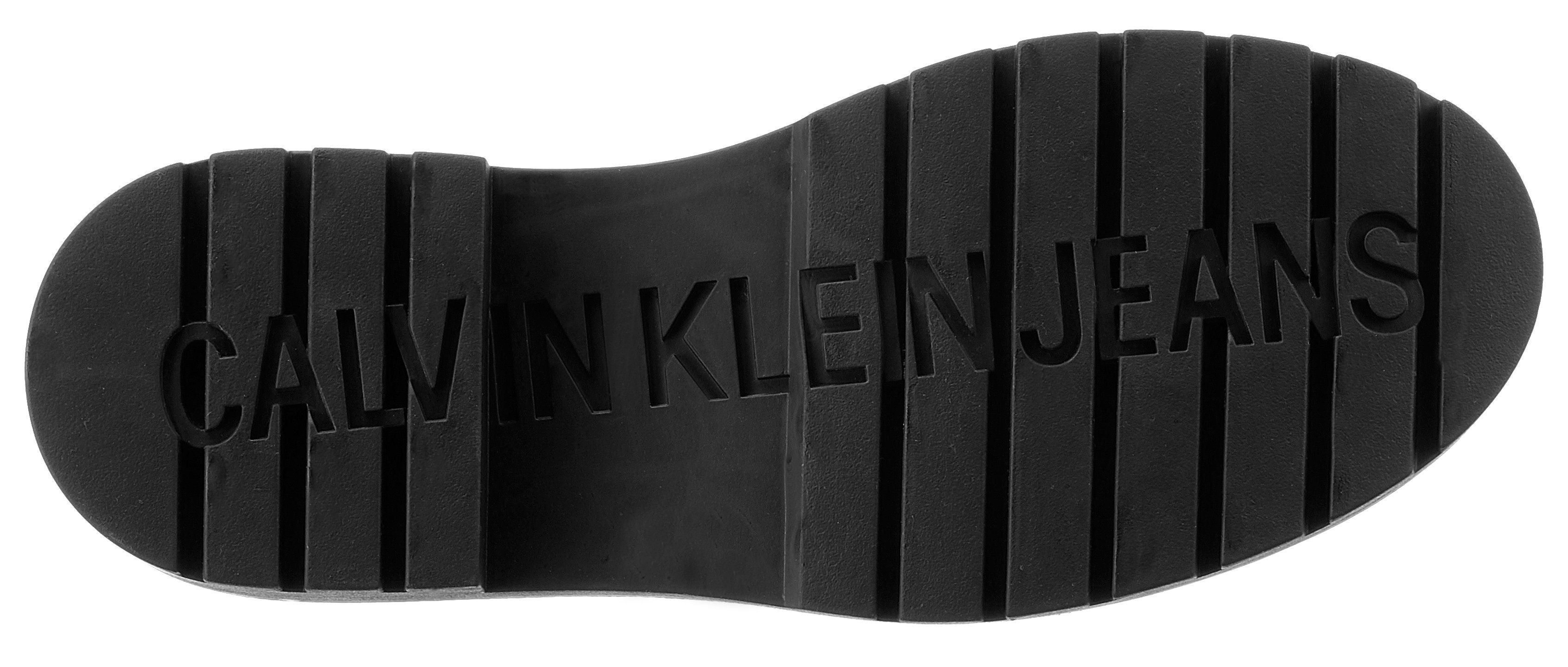 Calvin Klein Jeans MID RAINBOOT CHELSEA Gummistiefelette Chelseaboots, Stiefelette mit Stretcheinsatz
