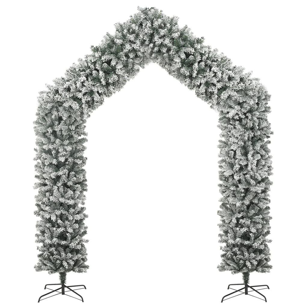 furnicato Künstlicher Weihnachtsbaum Weihnachtsgirlande Beschneit 270 cm