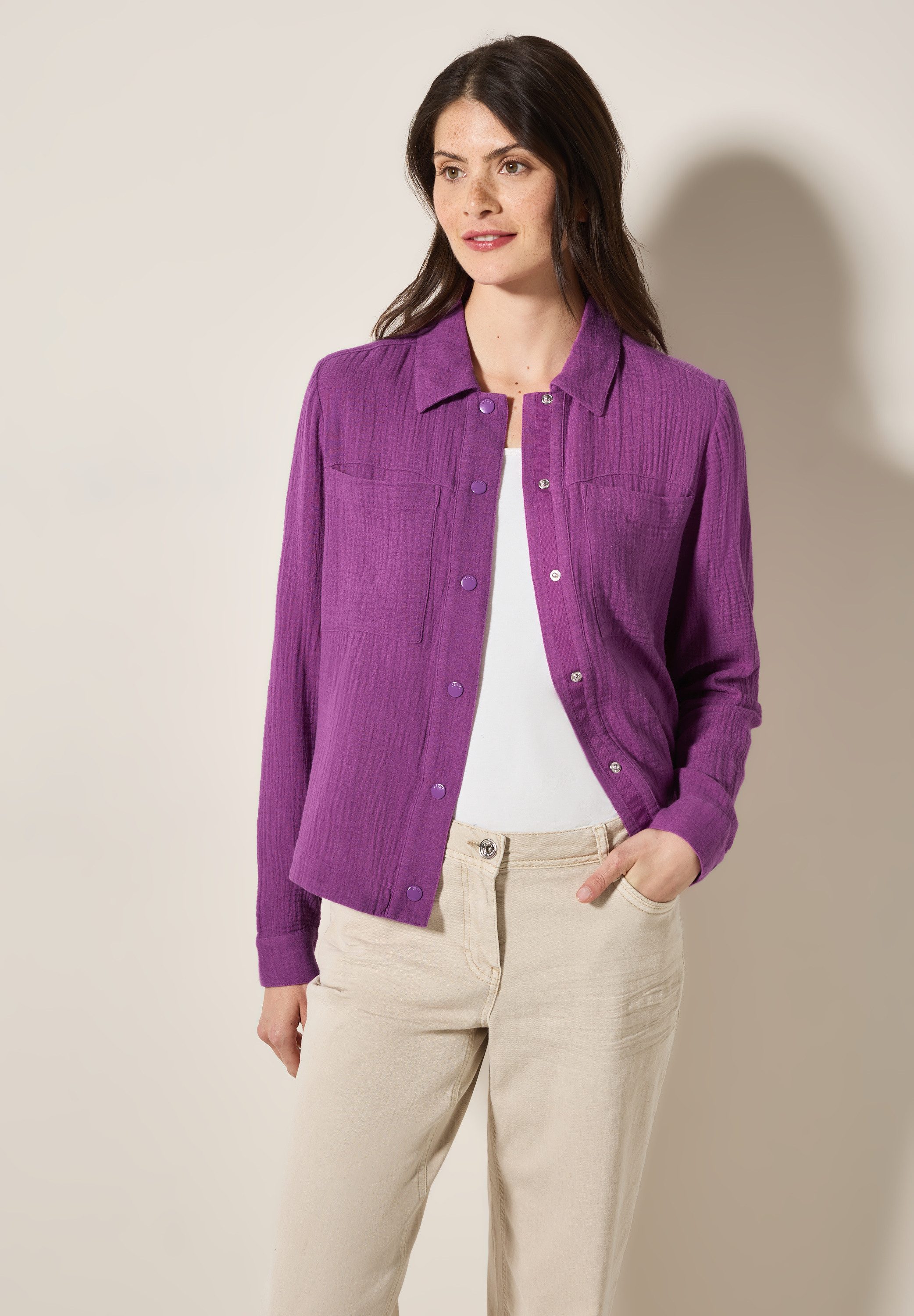 CECIL Blouson aus reiner Baumwolle günstig online kaufen