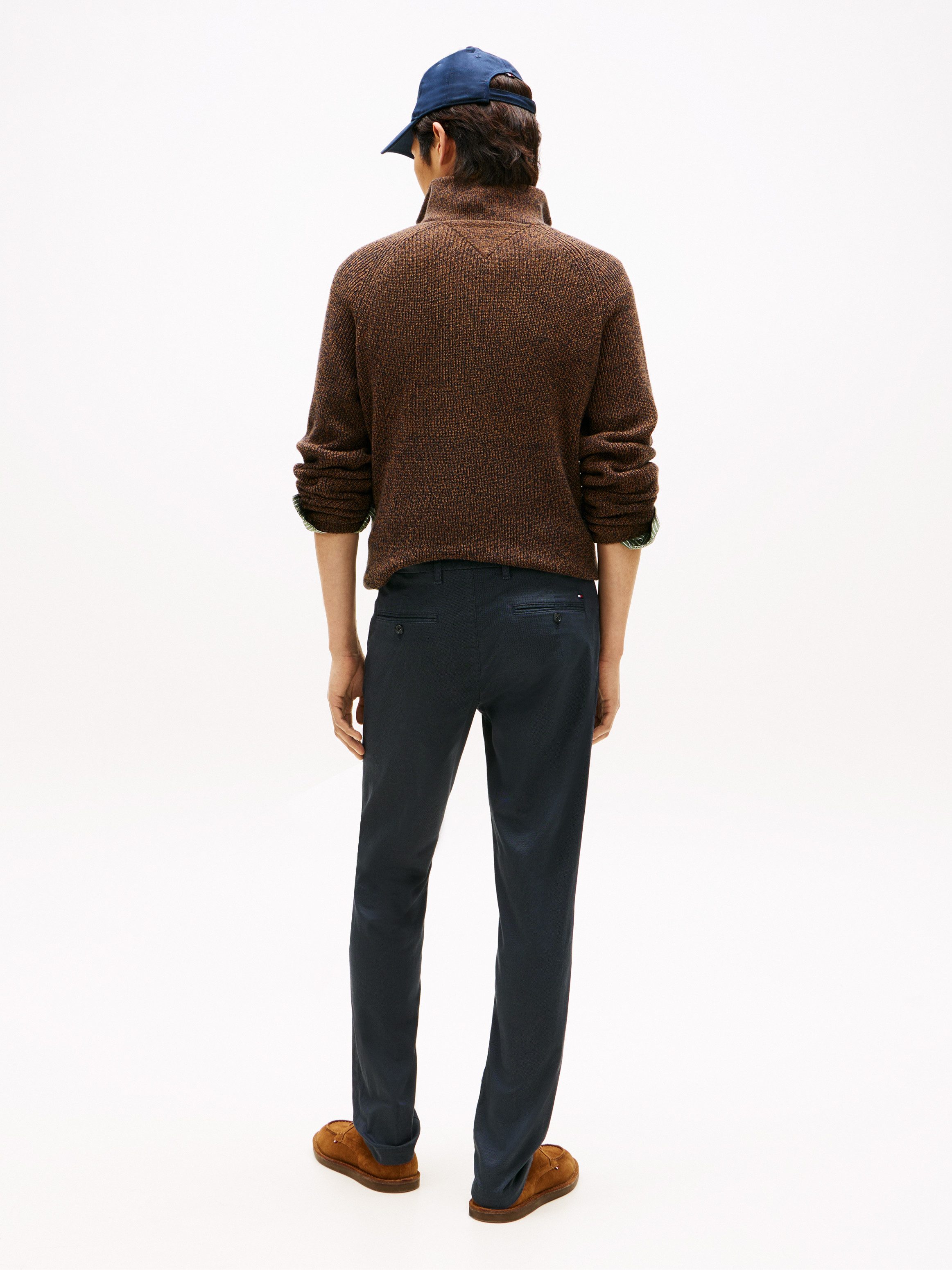 Tommy Hilfiger 5-Pocket-Hose BLEECKER PRINTED STRUCTURE slim fit, modisch, mit Struktur