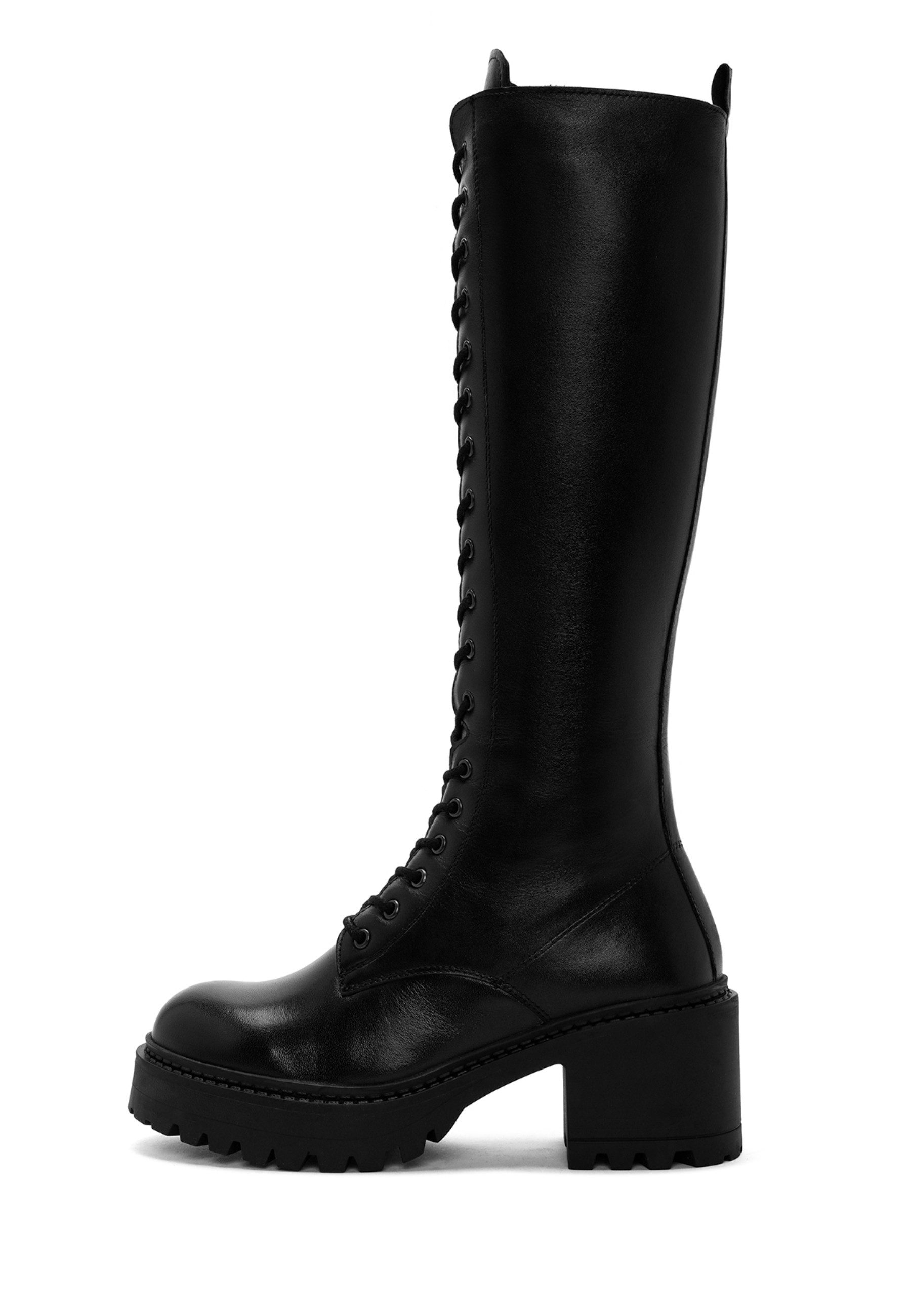 Derimod Absatzstiefel aus Leder Bootsschuh Schnürsenkel, Textilfutter, Ther günstig online kaufen