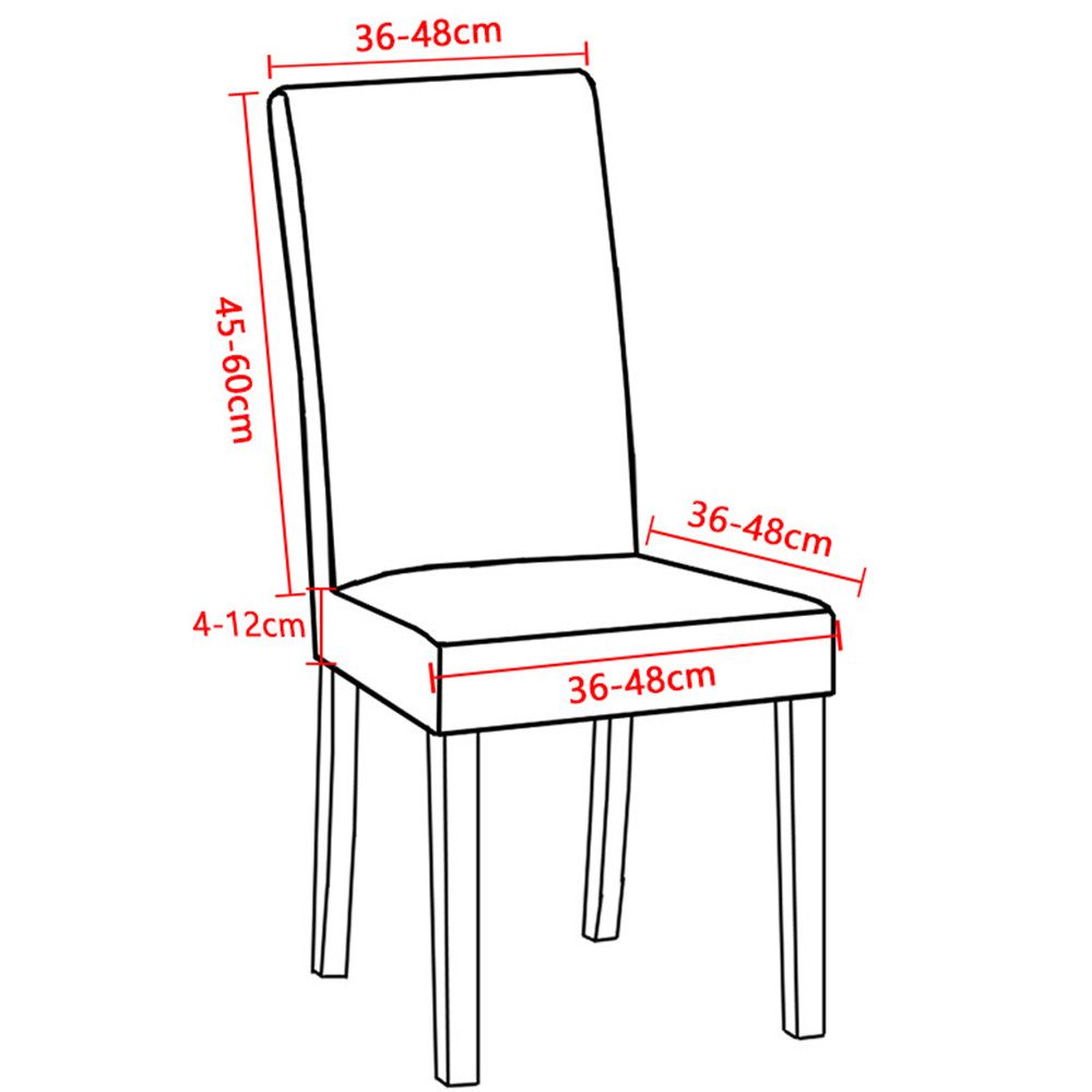 Minicloss Stuhlhusse Elastische Moderne Bedruckte Stuhlhussen Stretch Abnehmbare, Waschbar Stuhlüberzug für Esszimmer, Partys Deko, Hochzeit