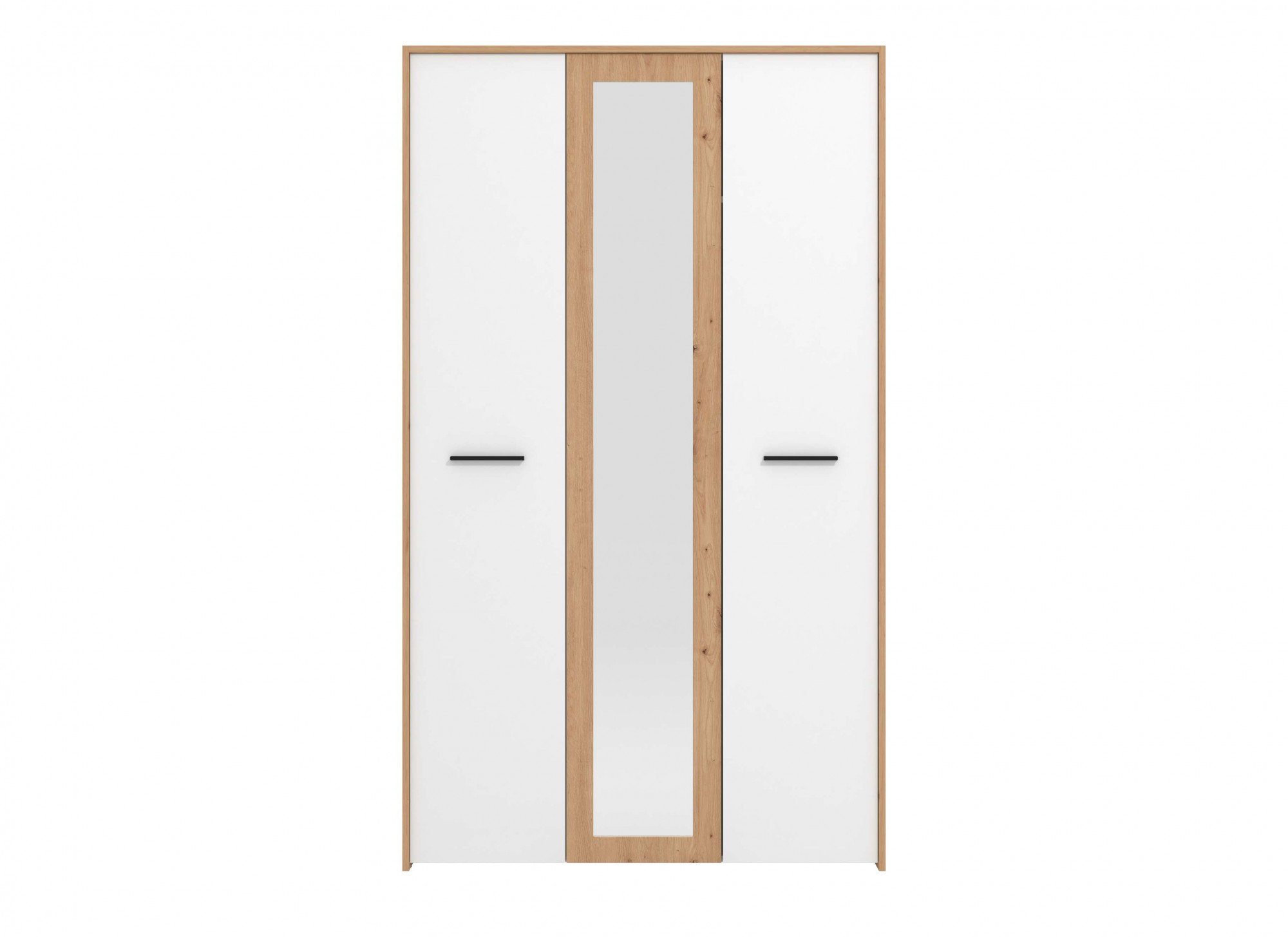 1 Artisan Eiche INOSIGN 119 weiß mit Opaque und Kleiderschrank Breiten Varadero Spiegeltür, | den 157cm in