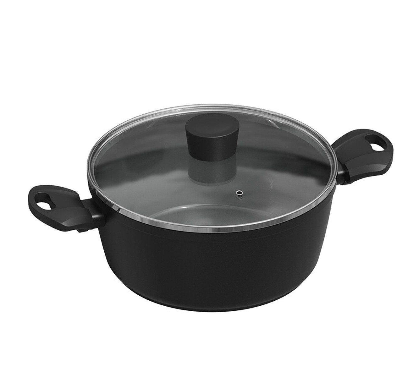 Michelino Kochtopf Nora New Line Fleischtopf - 28 cm, geeignet für alle Herdarten, Aluminium (1-tlg), Induktionsgeeignet, mit Glasdeckel