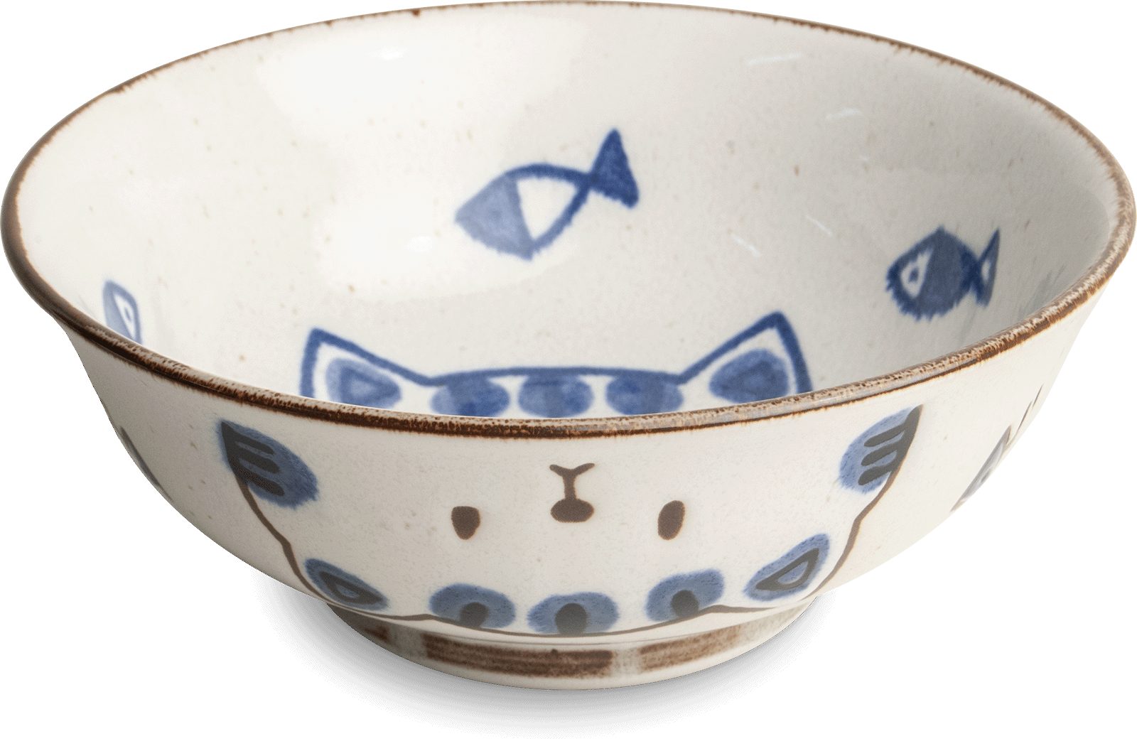 WestCraft Suppenschale Kawaii Bowl Japan - Ramen Porzellan-Schalen 20 cm - Neko to Usagi, Porzellan, Hochwertig, asiatische Reis-, Nudel-, Tapas-, Udon-, Müsli-Schüssel