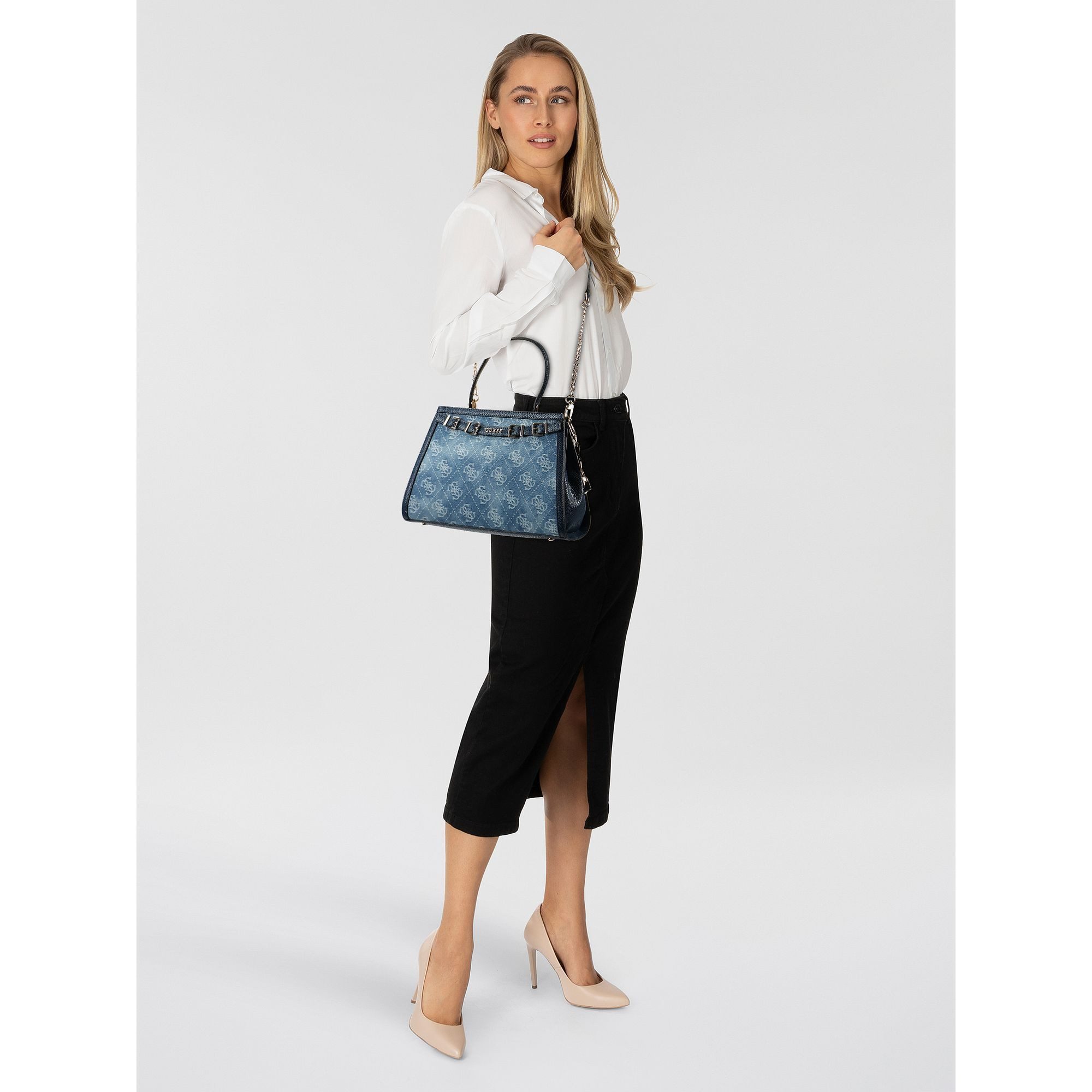 Guess Henkeltasche Dovie, Baumwolle günstig online kaufen