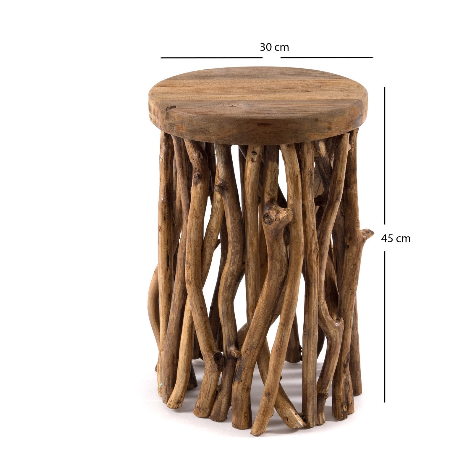 DESIGN DELIGHTS Beistelltisch BEISTELLTISCH "WOODS", Altholz günstig online kaufen