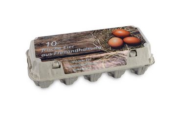 Funny Eierbecher 10er Eierkartons, Pappe, 154 Stück, Bodenhaltung, Freilandhaltung