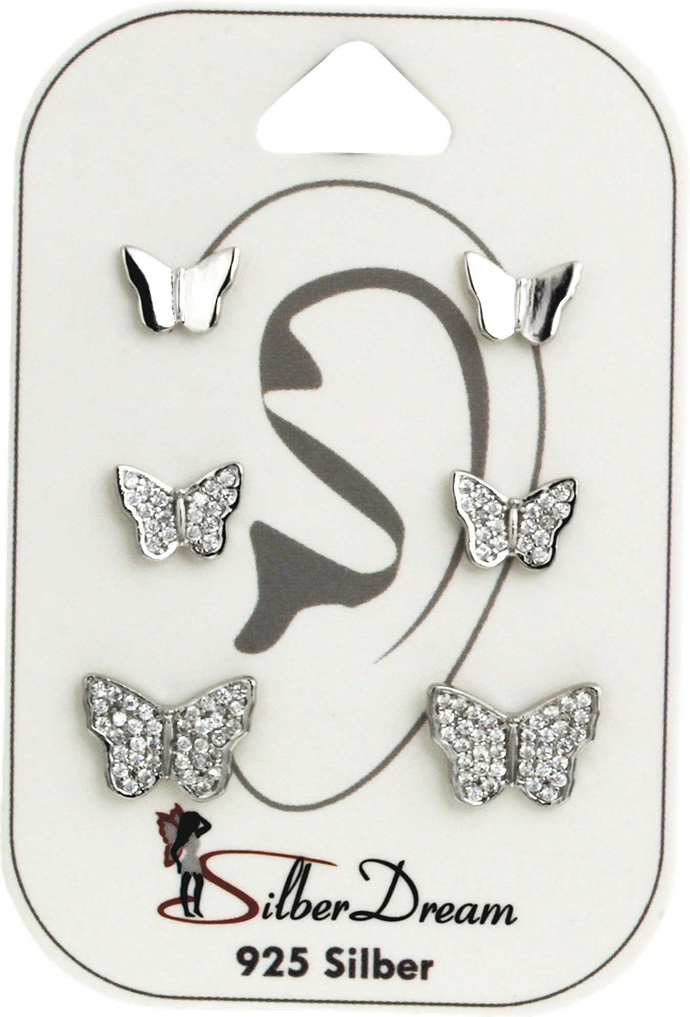 SilberDream Paar Ohrstecker SilberDream Zirkonia 3er günstig online kaufen