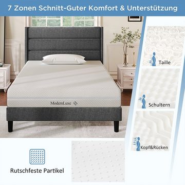 Beistellbett-Matratzen Kaltschaummatratze 7 Zonen Komfortschaummatratze 20 cm hoch, XDeer, Matratze mit Griffe & Bezug Rundum Reißverschluss 90x200cm