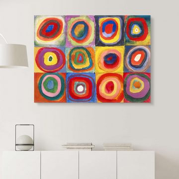Posterlounge Forex-Bild Wassily Kandinsky, Quadrate mit konzentrischen Ringen, Wohnzimmer Malerei