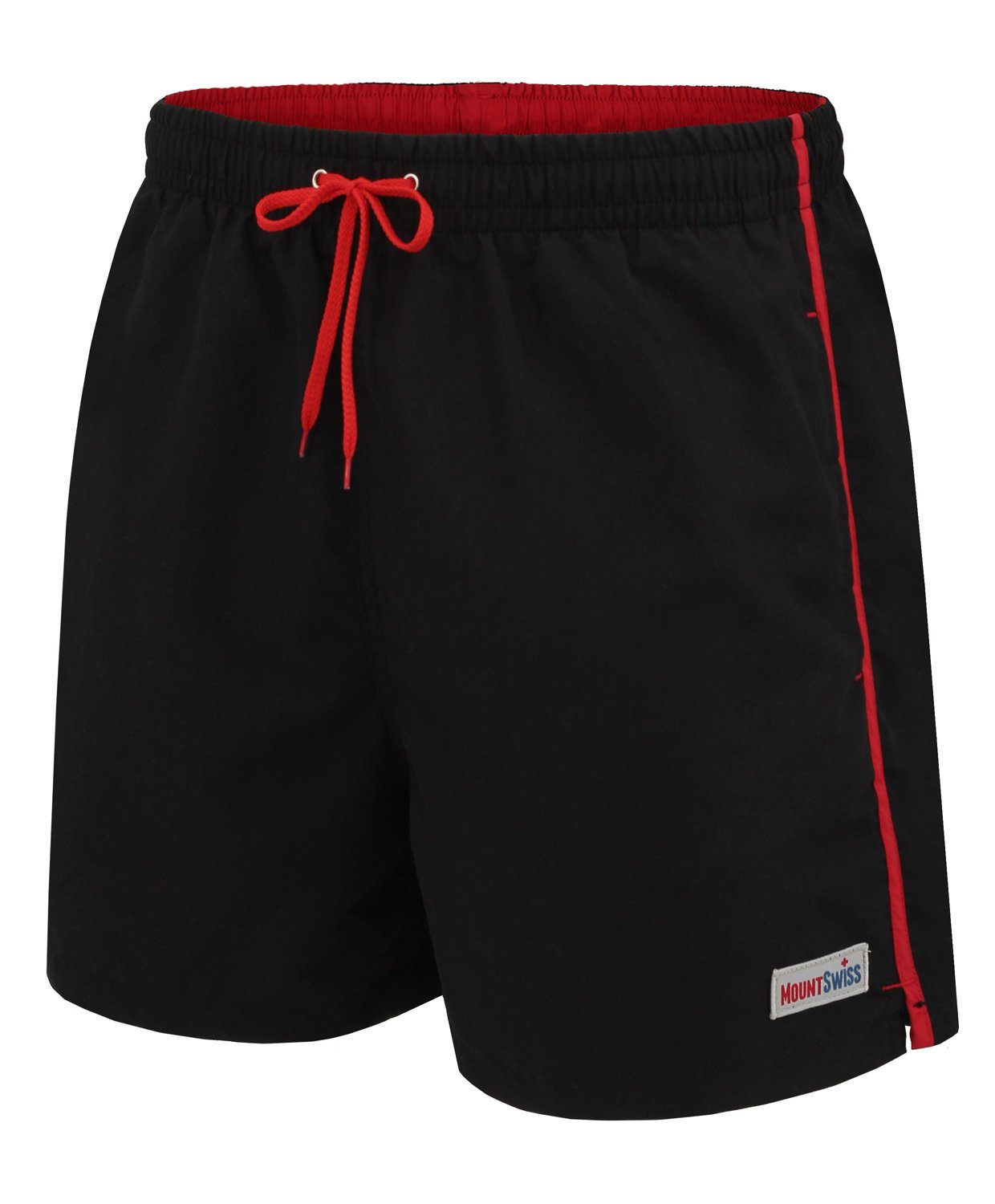 Mount Swiss Badeshorts Mount Swiss Männer Badehose DARIO mit seitlichen Taschen & Gesäßtasche (1-St)