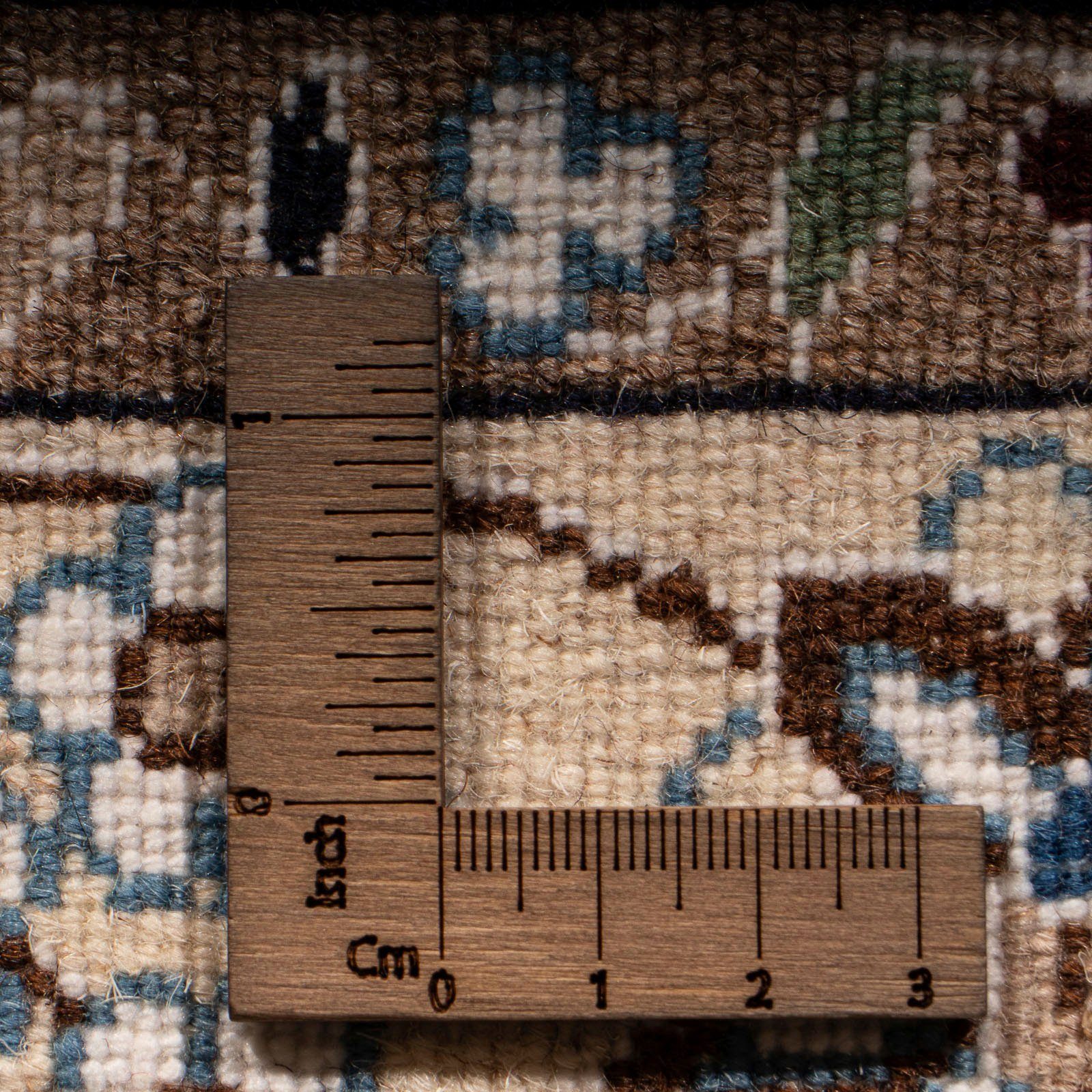 10 Einzelstück 153 - cm Orientteppich 99 morgenland, Wohnzimmer, - Perser Zertifikat x Höhe: Handgeknüpft, mit - beige, rechteckig, mm, - Royal Nain