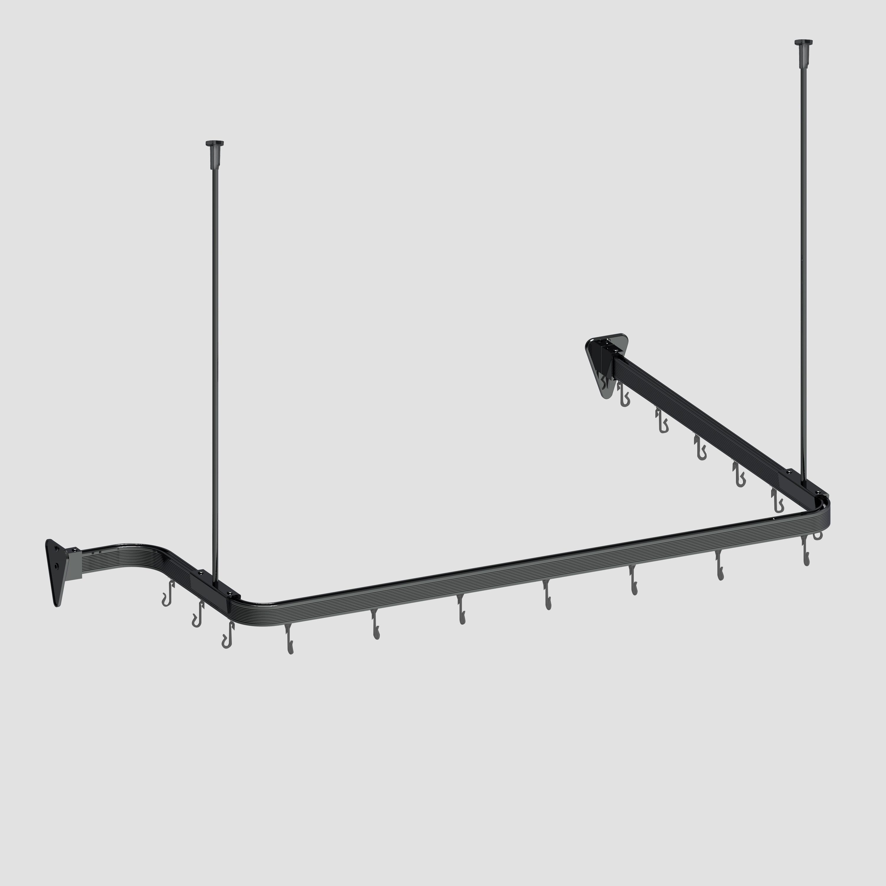 Euroshowers GmbH Duschvorhangstange Duschvorhangstange Flexibel 3 x 1 Meter günstig online kaufen