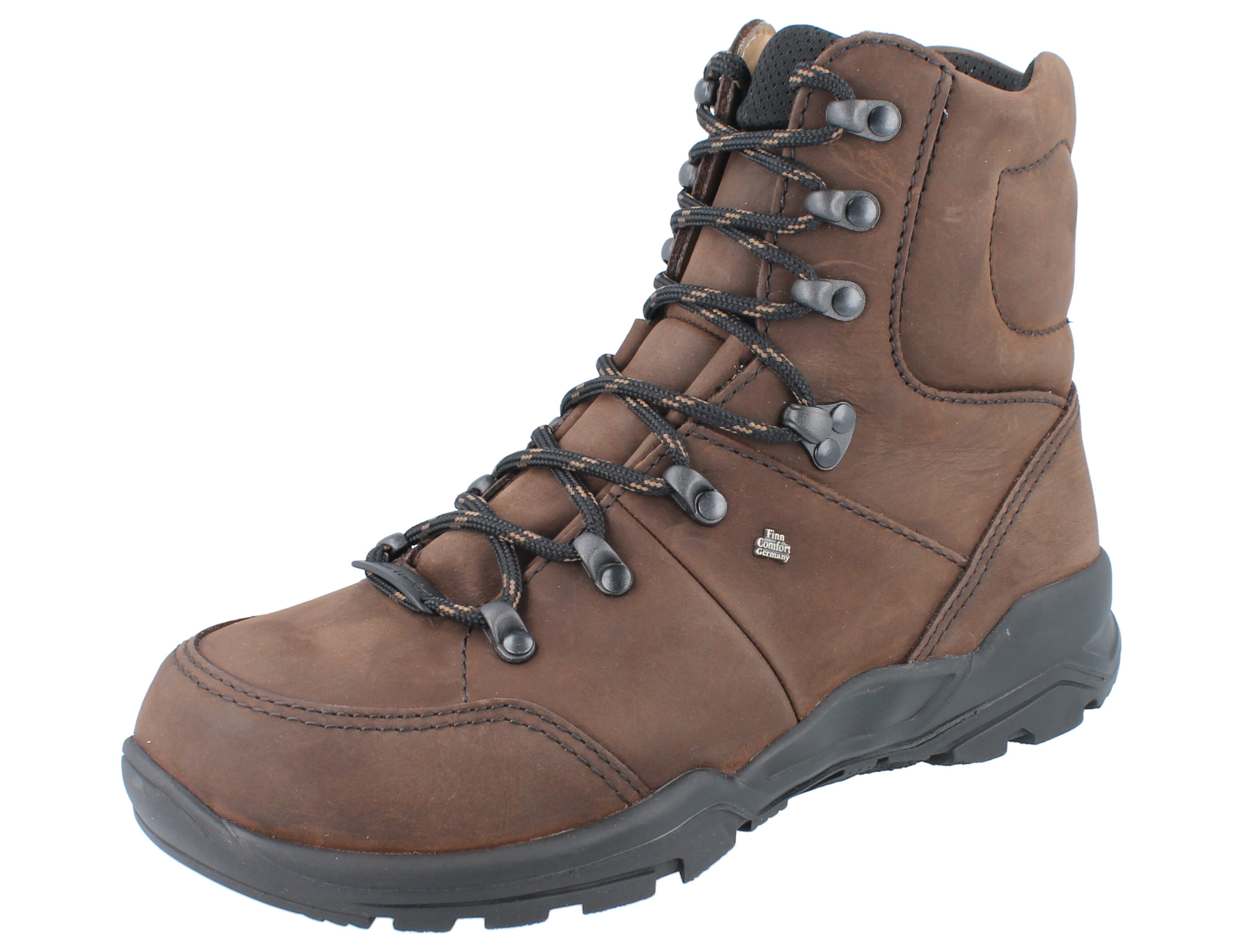 Finn Comfort FINN COMFORT Tramin Damen Herren Wanderstiefel Wanderschuhe braun Wanderschuh Wechselfußbett