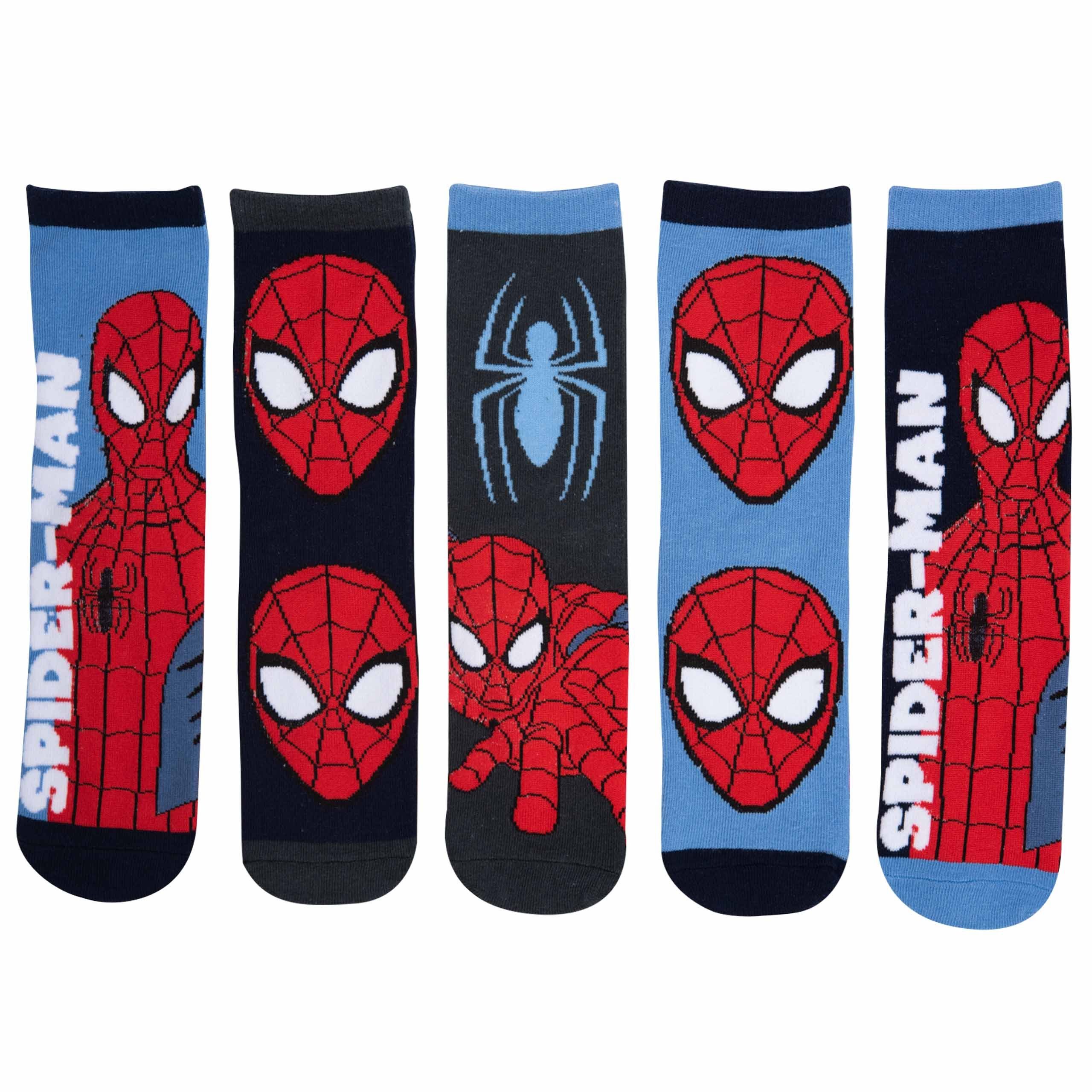 United Labels® Socken Marvel Spiderman Socken für Jungen Bunt (5er Pack)