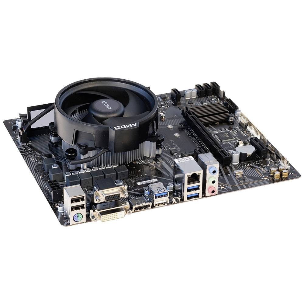 Renkforce PC Tuning-Kit AMD Ryzen 5 5500 (6 x 3.6 GHz) 8 GB Micro-ATX PC-Set (Lieferung inkl. CPU-Kühler)