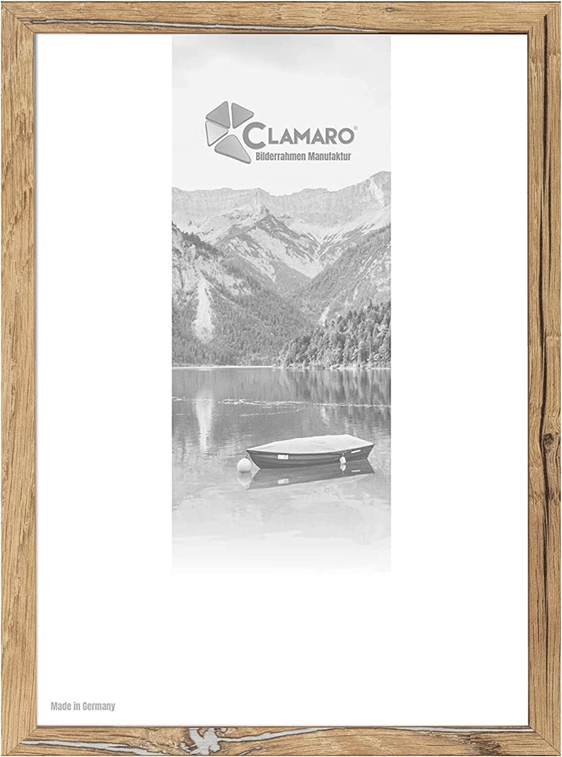 Clamaro Bilderrahmen Bilderrahmen Eiche Altholz CLAMARO Collage nach Maß FSC® Holz Modern eckig M3016 60x90 in Eiche Altholz