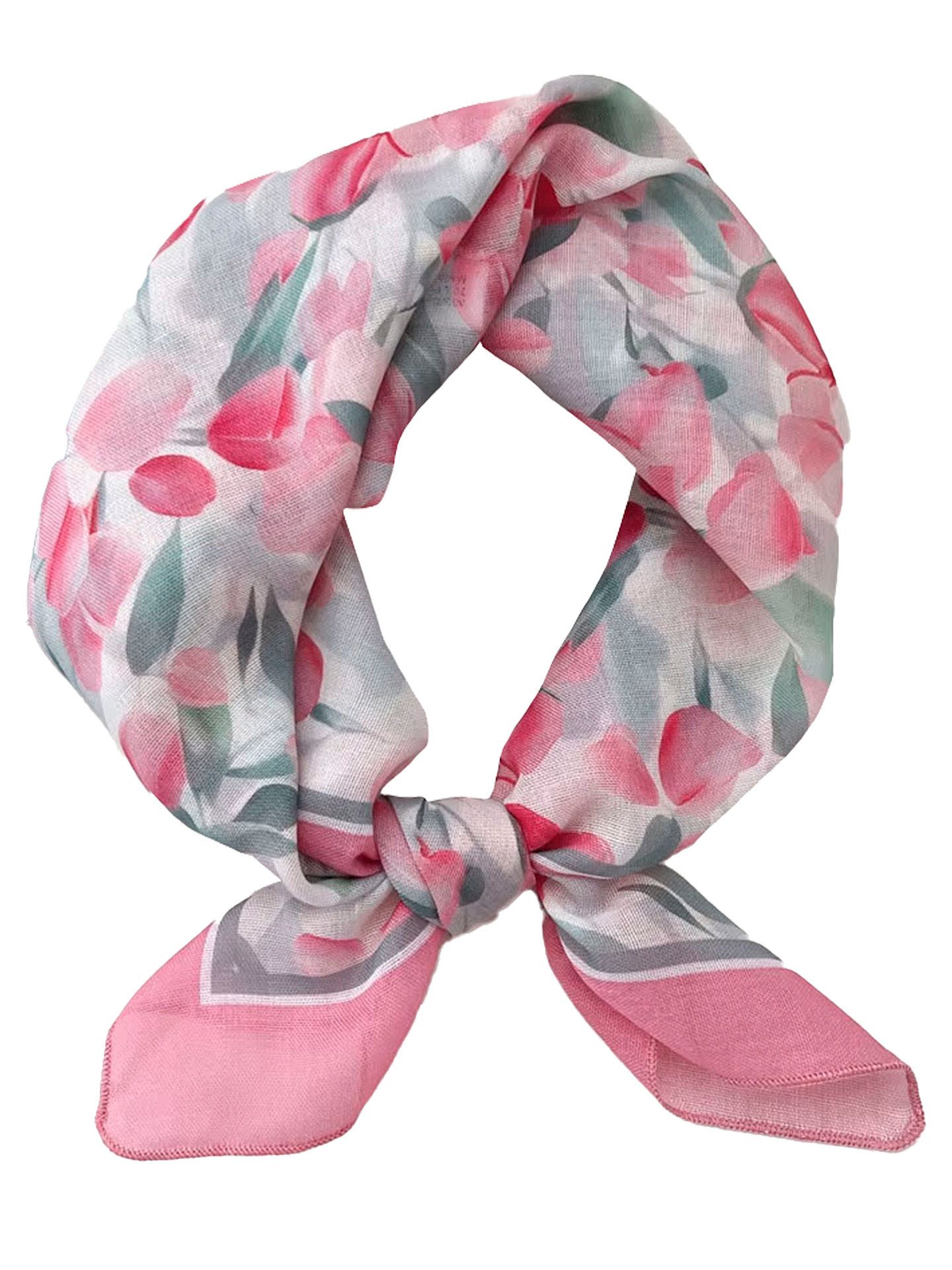Moschen-Bayern Halstuch Halstuch Damen klein Nickituch Sommer Baumwolle Grün Rosa