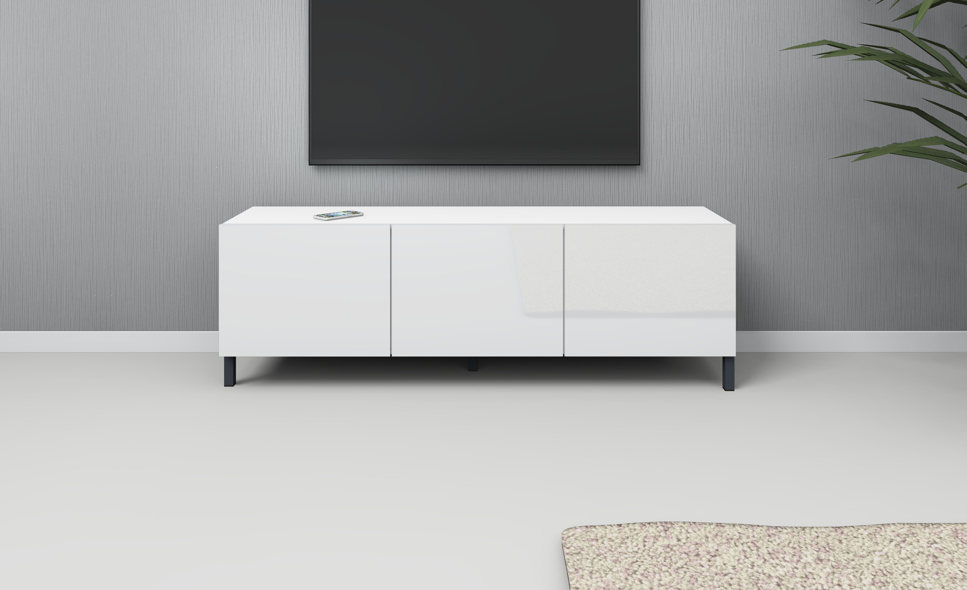 Lowboard Sophia, TV-Schrank mit Metallfüßen