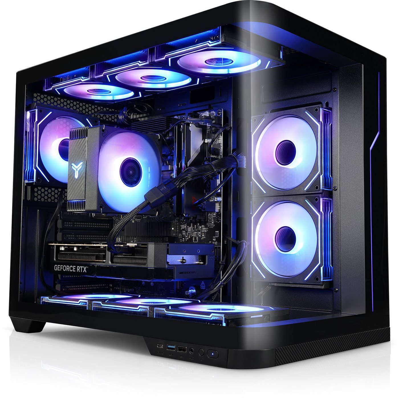 Kiebel curve 12 Gaming-PC (Intel Core i7 Intel Core i7-12700KF, RTX 5070, 32 GB RAM, 1000 GB SSD, Luftkühlung, ARGB-Beleuchtung, WLAN)