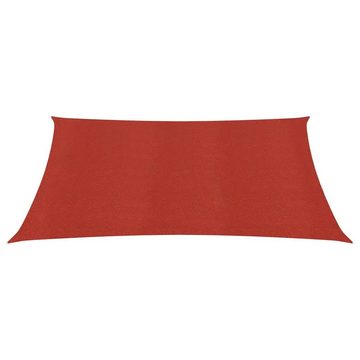 vidaXL Sonnensegel Sonnensegel 160 g m² Rot 3,6x3,6 m HDPE Beschattung Quadrat