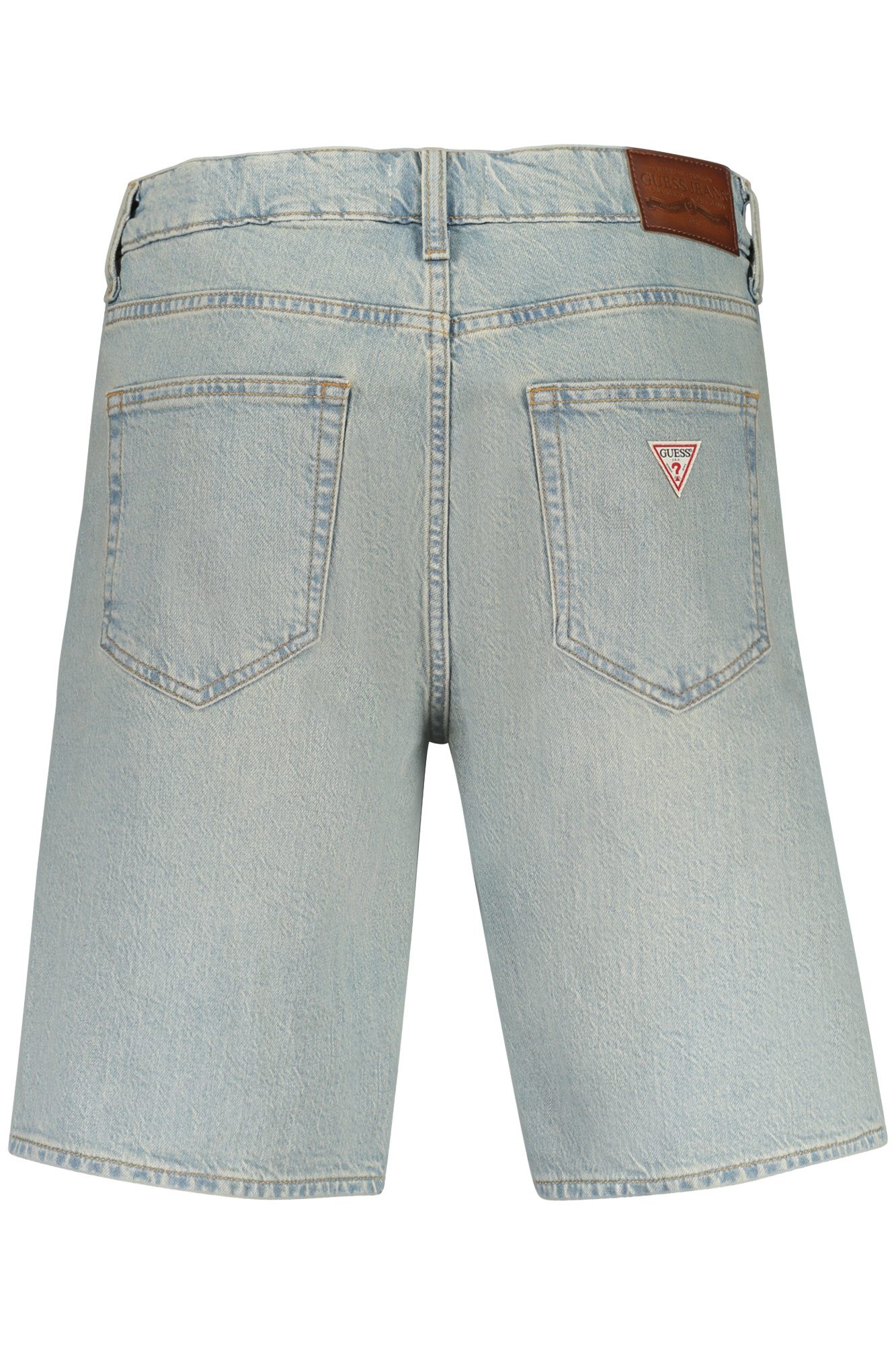 GUESS JEANS 5-Pocket-Jeans Herren Bermuda-Jeans Blau – Klassische Shorts im Used-Look