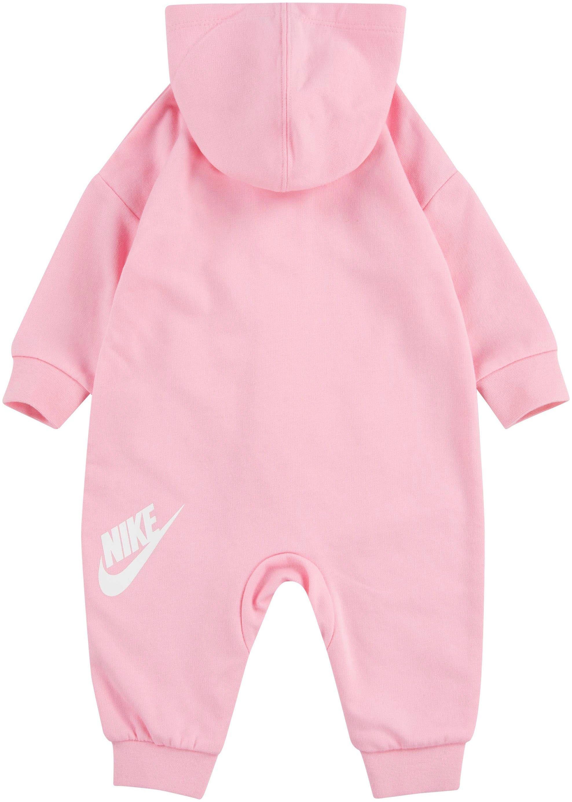 Nike ALL DAY Sportswear rosa-weiß PLAY COVERALL Strampler NKN