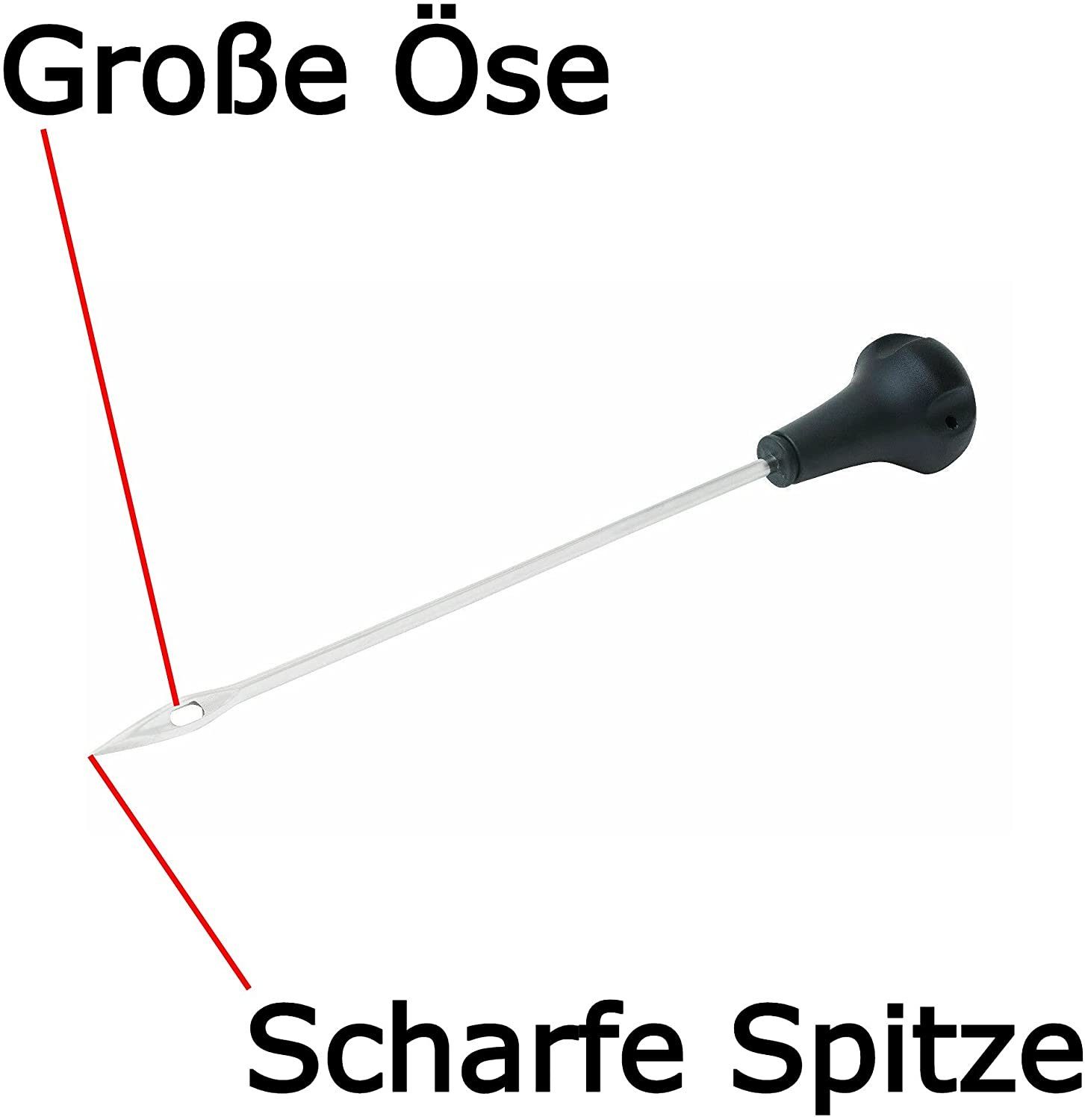 TronicXL Ножи для ветчины 300mm Schinkennadel Specknadel Spicknadel Nadel Schinken Fleischnadel