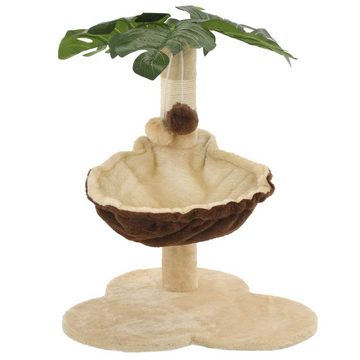 vidaXL Kratzbaum Katzen-Kratzbaum mit Sisal-Kratzstange 50 cm Beige und Braun