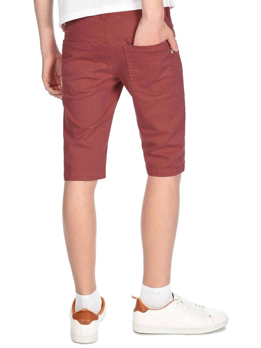 BEZLIT Chinoshorts Kinder Jungen Chino Shorts mit Bund Bordeaux (1-tlg) elastischem