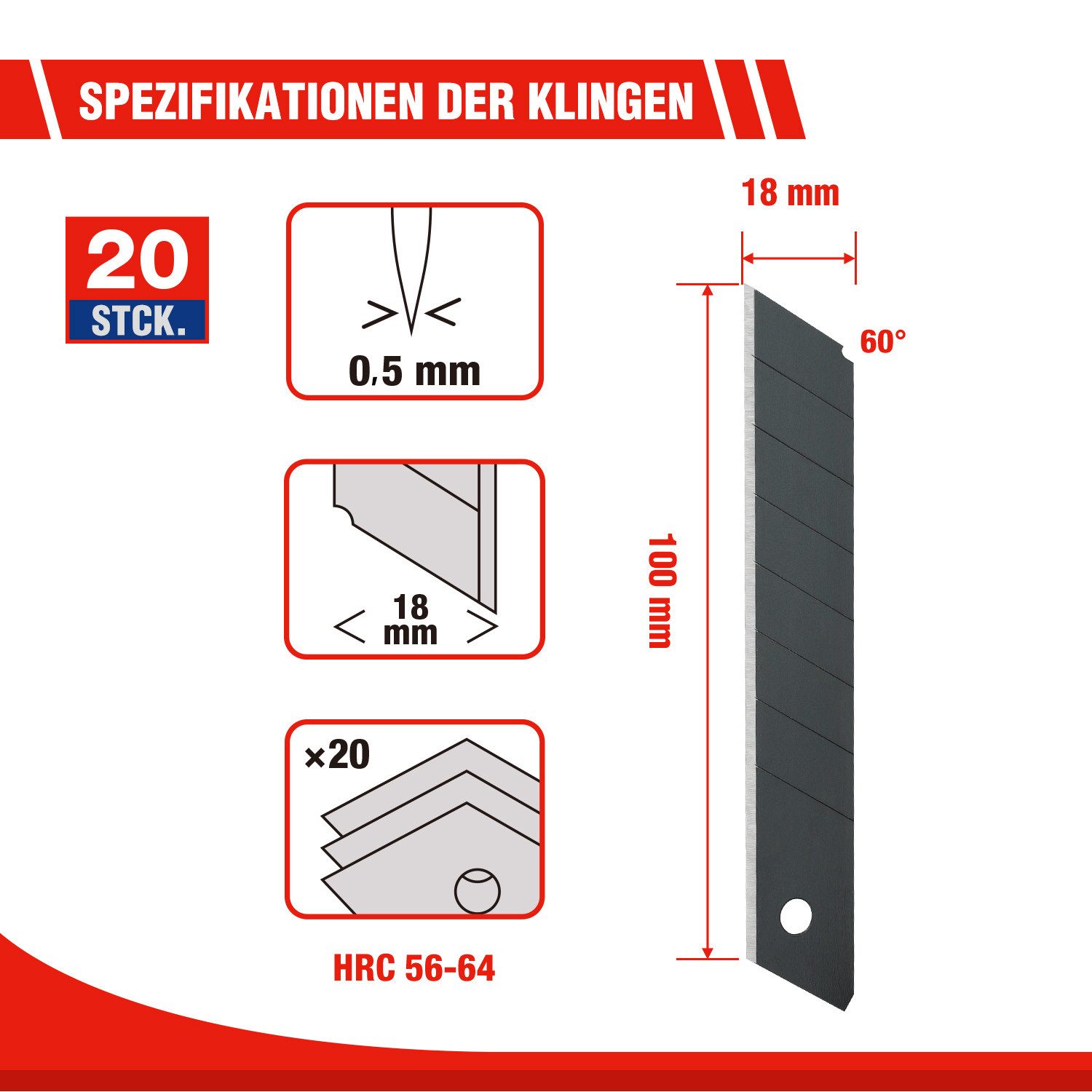 WorkPro Cuttermesser Set, Profi Cuttermesser Abbrechklinge günstig online kaufen