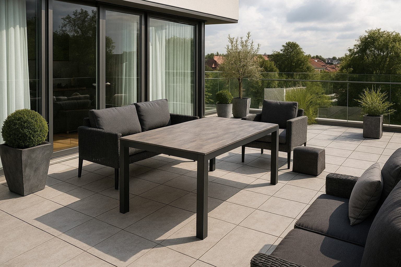 Westfield Gartentisch Alu-Wood Esstisch 160x95 cm günstig online kaufen