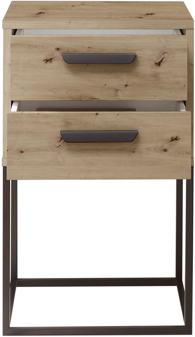 Schlafkontor Nachtkommode Suna Kommode, Nachttisch, Nachtschrank, auf Metallgestell