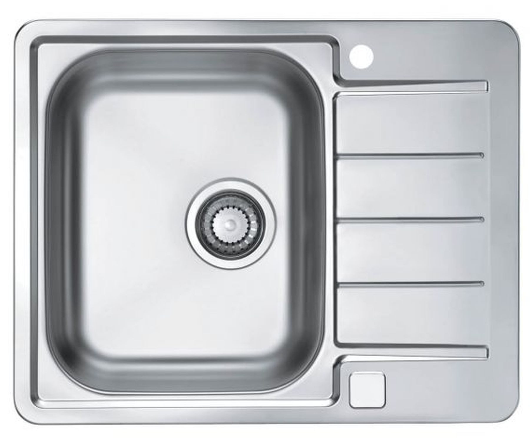 Alveus Küchenspüle Küchenspüle 61,5x50cm Edelstahl Einbauspüle Line max 110 Schrank 50 cm, Rechteckig, 50/62 cm, (1 St)