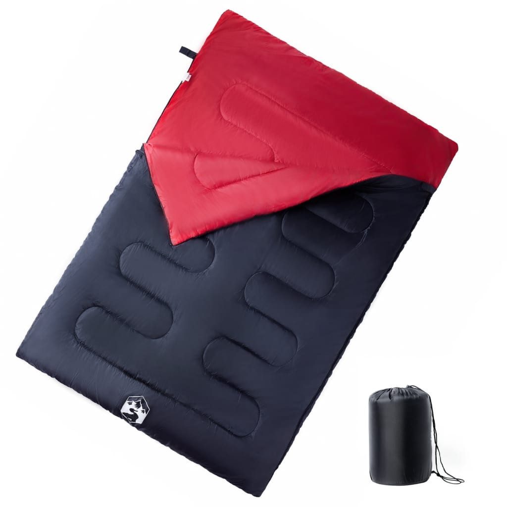 vidaXL Schlafsack NA Doppelschlafsack mit Kissen Erwachsene Camping 3-4 Jahreszeiten