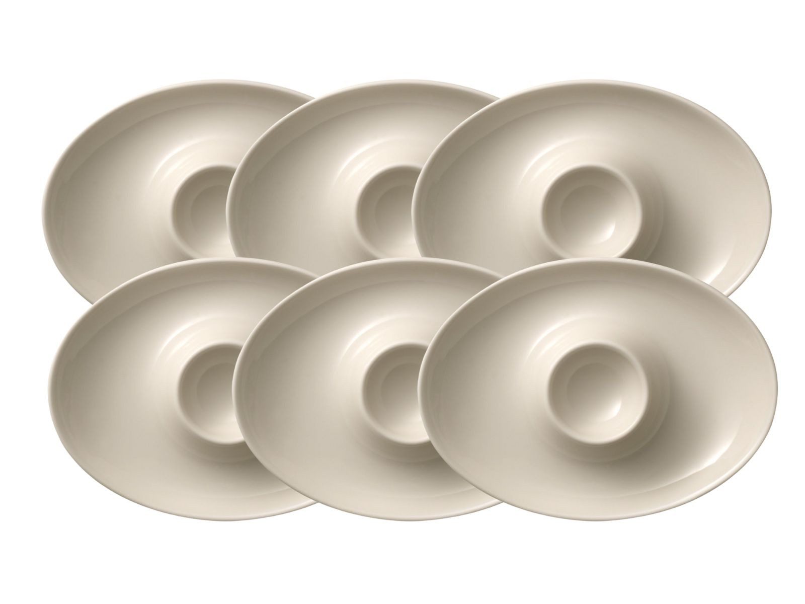 Villeroy & Boch Geschirr-Set Royal Подставки для яиц mit Ablage 12,5 cm Set6, Premium Bone Porcelain