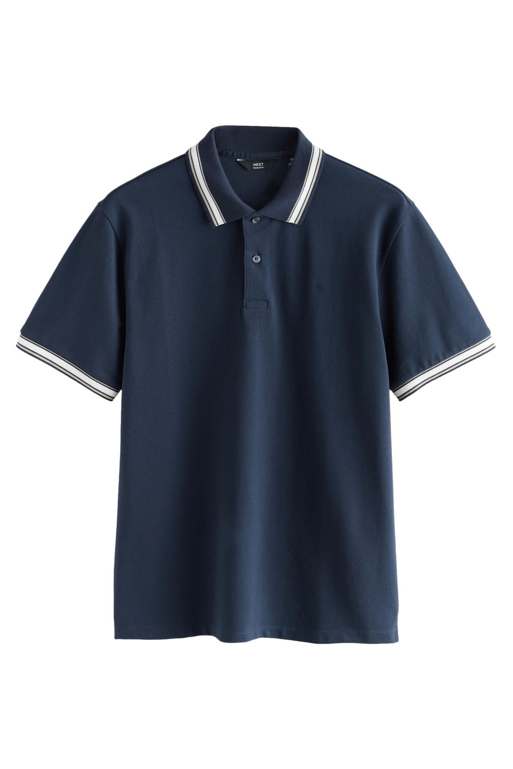Poloshirt Poloshirt mit breitem Bruststreifen