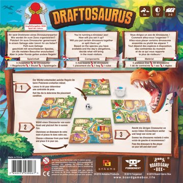 Board Game Box Spiel, Brettspiel Draftosaurus