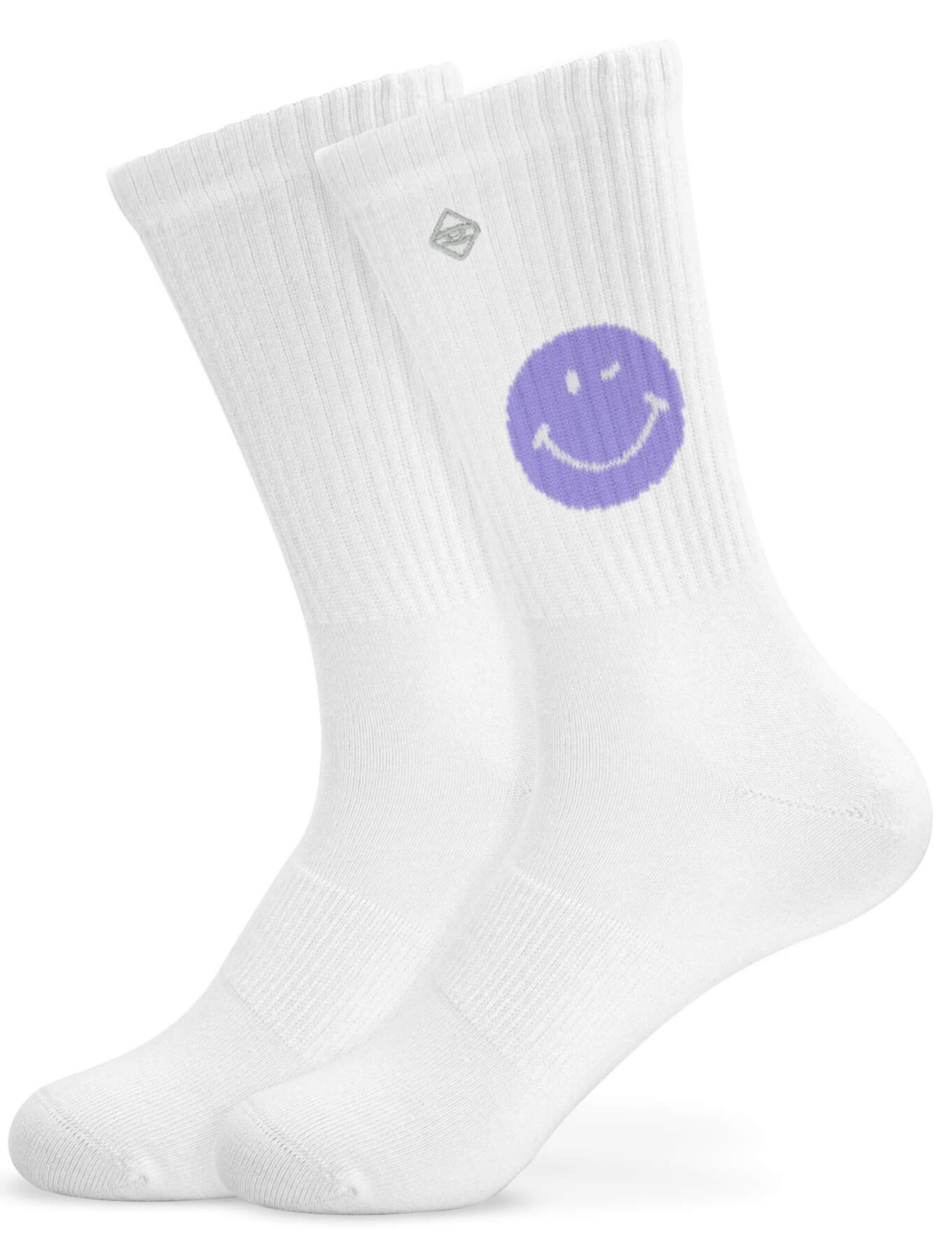 J.Clay Socken Purple Smile Made in EU