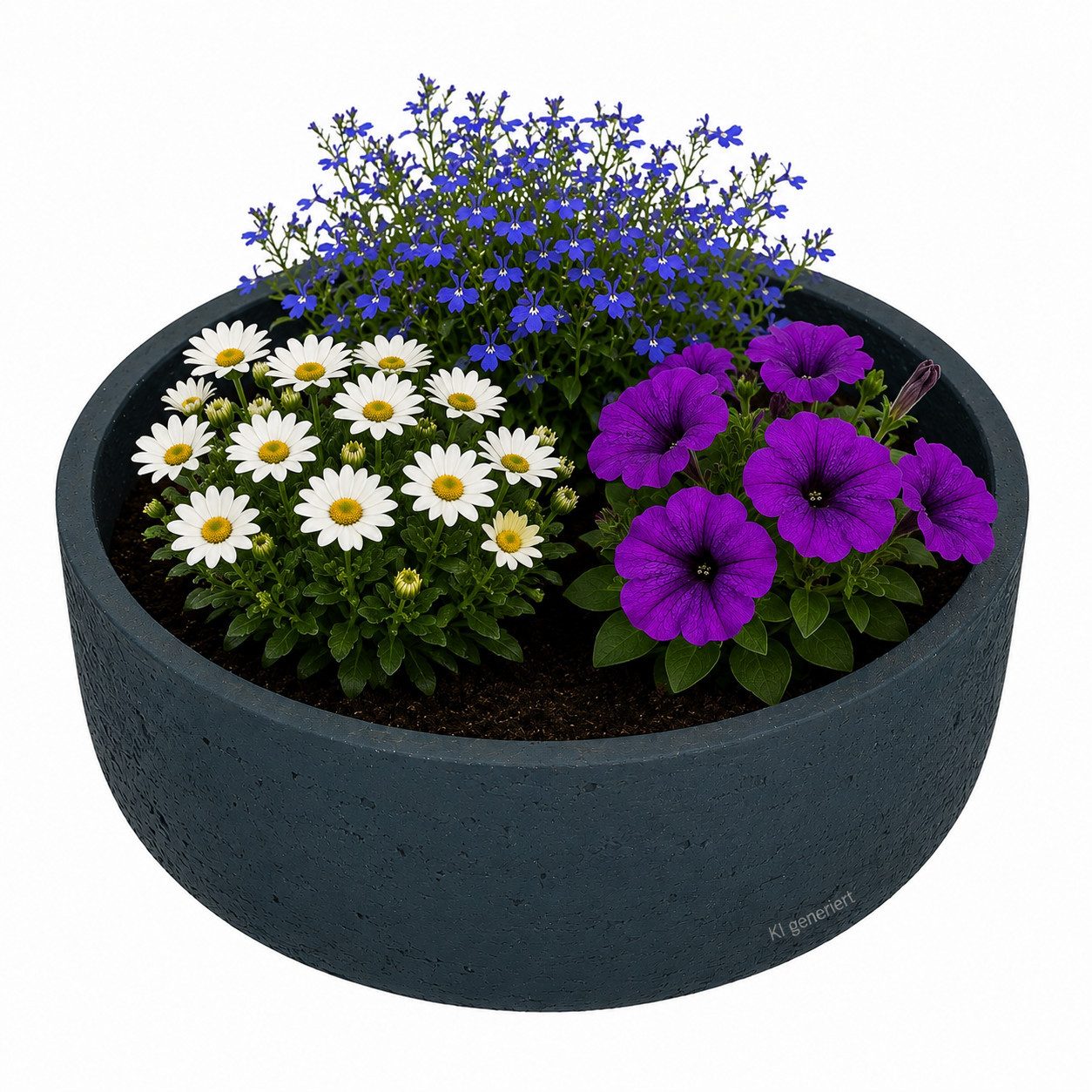 MamboCat Dekoschale Ethan Pflanzschale Größe: S Blau Ø 24 cm