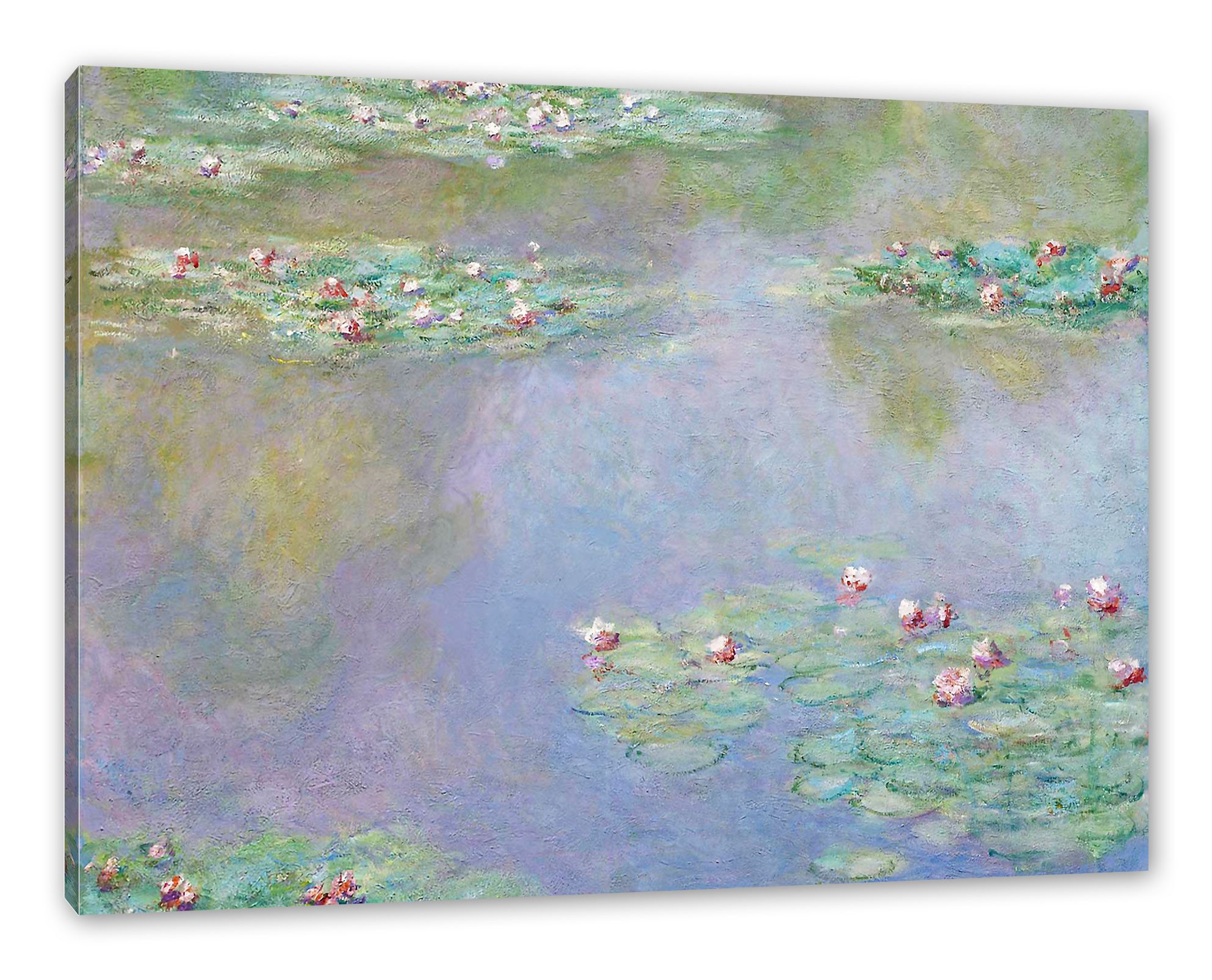 Pixxprint Leinwandbild Claude Monet - Seerosen V, Claude Monet - Seerosen V (1 St), Leinwandbild fertig bespannt, inkl. Zackenaufhänger