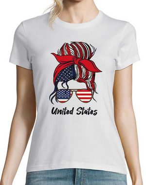 Youth Designz Print-Shirt United States Damen T-Shirt mit modischem print