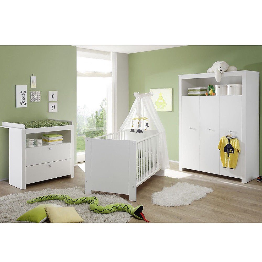 trendteam Babymöbel-Set, Babyzimmer-Set Babymöbel Schrank Wickelkommode Bab günstig online kaufen