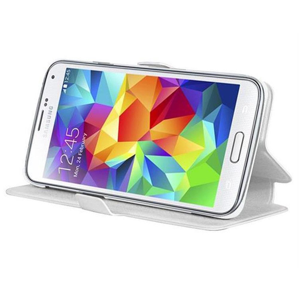 Cadorabo Handyhülle für Samsung Galaxy S5 / S5 NEO Hülle Samsung Galaxy S5 / S5 NEO, Schutzhülle mit Magnetverschluss und Kartenfach