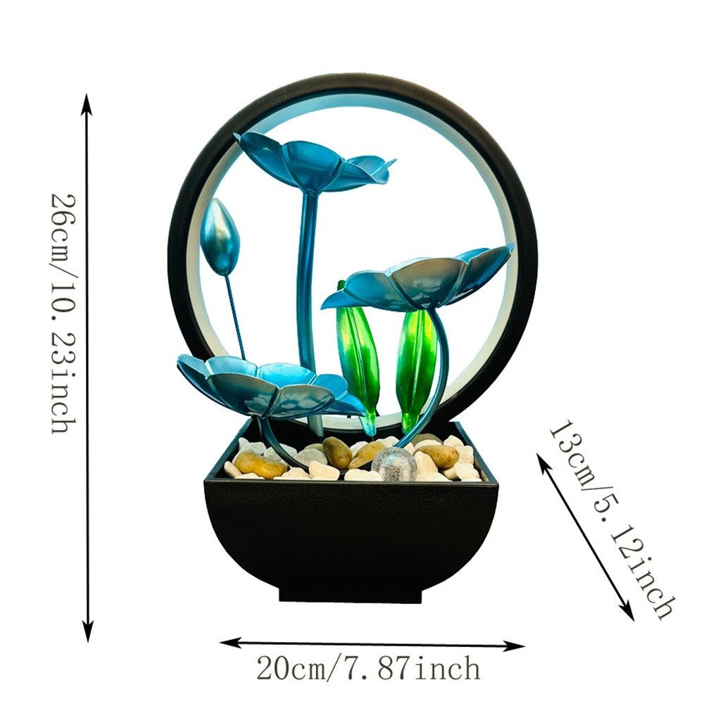 RWEUOQ Gartenbrunnen Blume Wasser Brunnen, Frühling günstig online kaufen