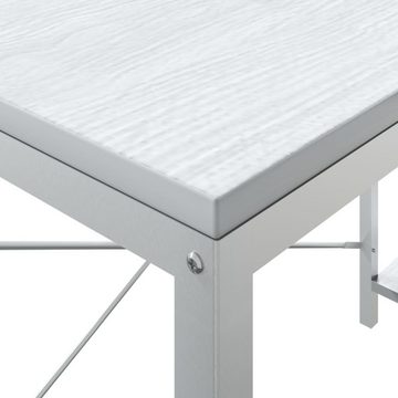 furnicato Schreibtisch Computertisch Weiß 110x72x70 cm Holzwerkstoff