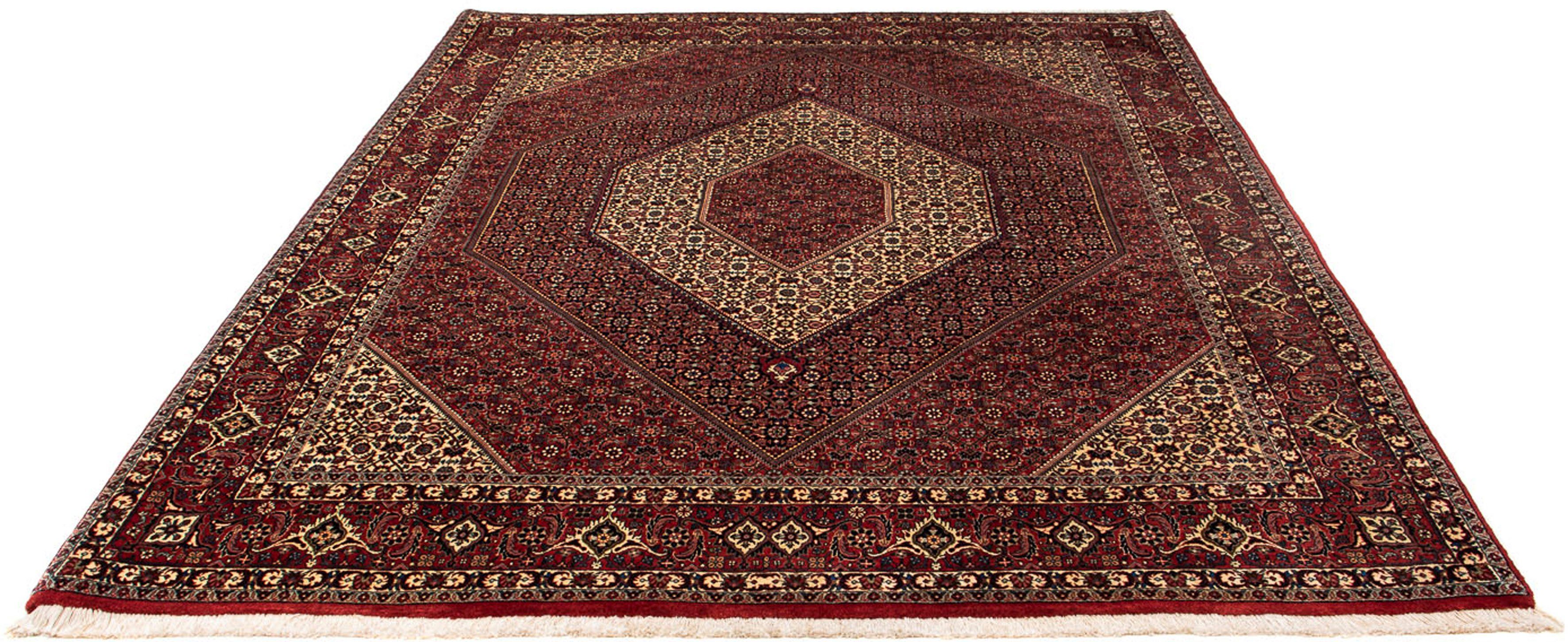Orientteppich Perser - Bidjar - 255 x 205 cm - dunkelrot, morgenland, rechteckig, Höhe: 15 mm, Wohnzimmer, Handgeknüpft, Einzelstück mit Zertifikat