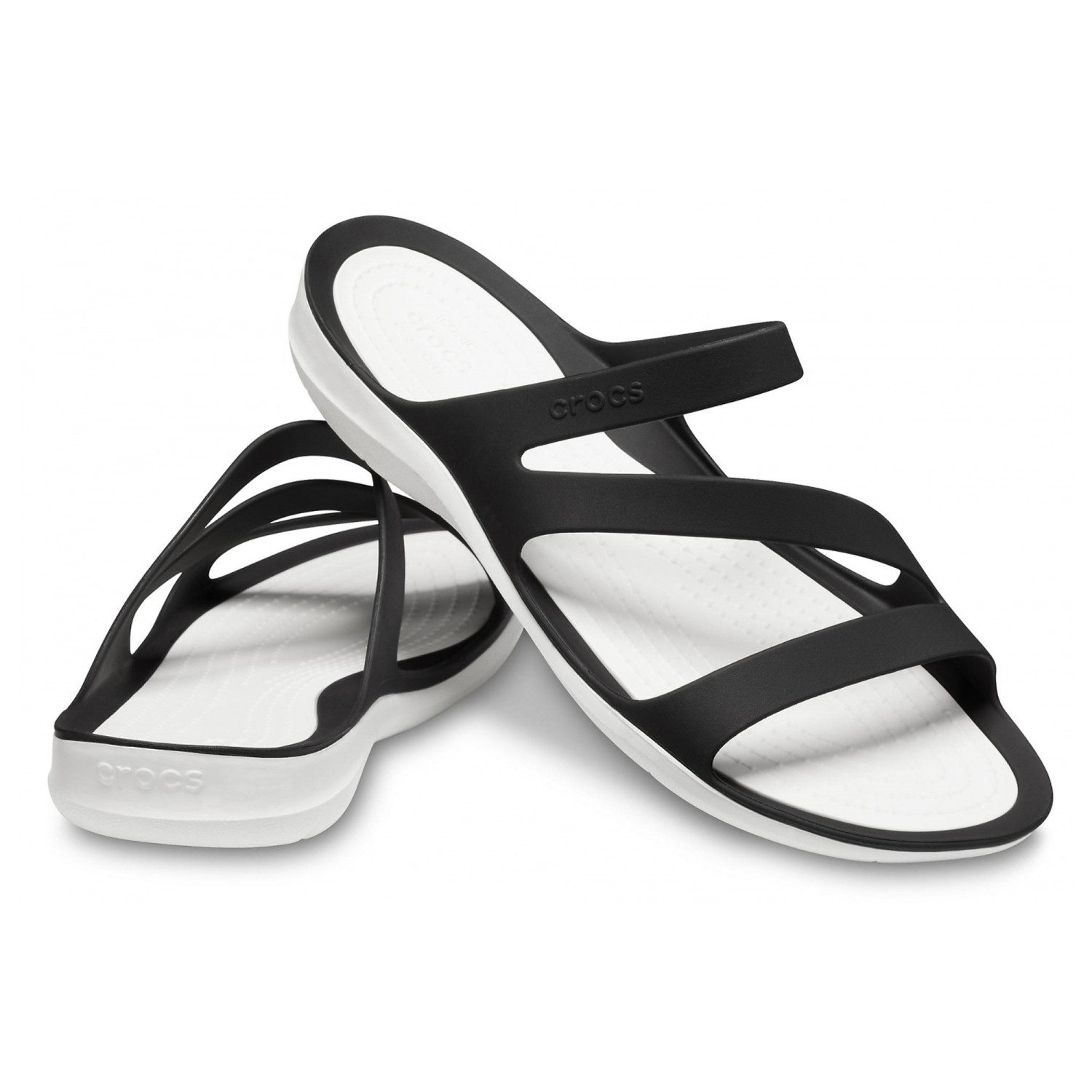 Crocs Swiftwater Sandalen Damen black/white Sandale günstig online kaufen