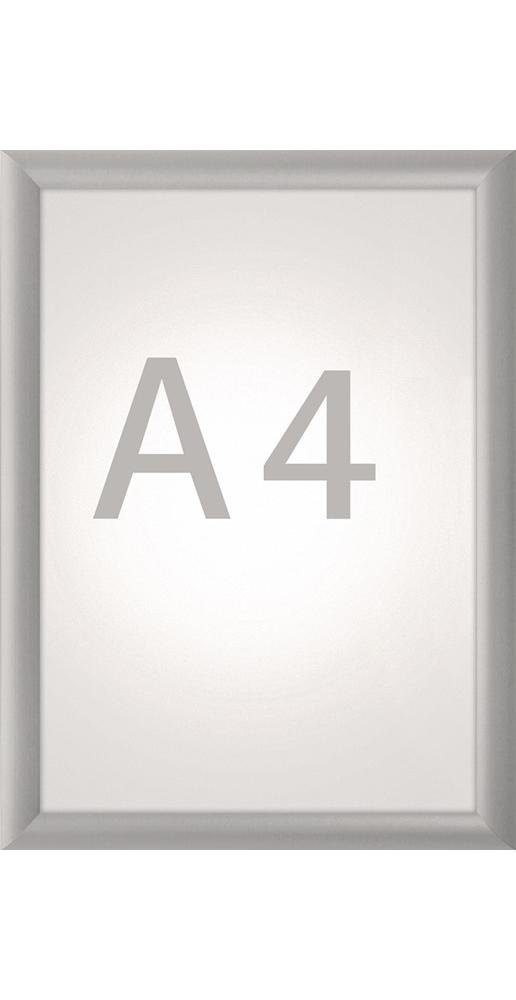 A4 eloxiert Maul Klapprahmen DIN Bilderleiste aluminium Plakatmaß